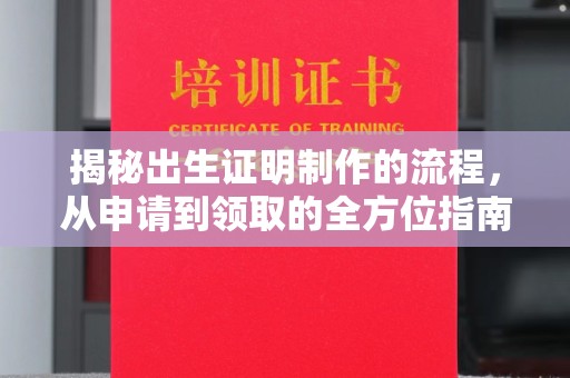 元阳揭秘出生证明制作的流程，从申请到领取的全方位指南
