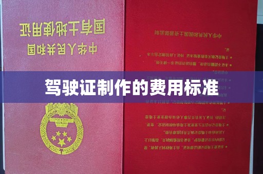 元阳驾驶证制作的费用标准
