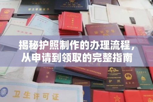 元阳揭秘护照制作的办理流程，从申请到领取的完整指南