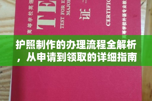 元阳护照制作的办理流程全解析，从申请到领取的详细指南