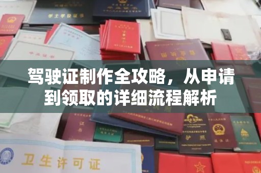 元阳驾驶证制作全攻略，从申请到领取的详细流程解析